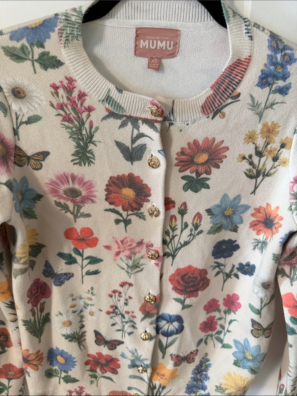 Show Me Your Mumu Café Cardigan in French
Floral Knit Cottagecore LIKE NEW XS - Picture 7 of 10